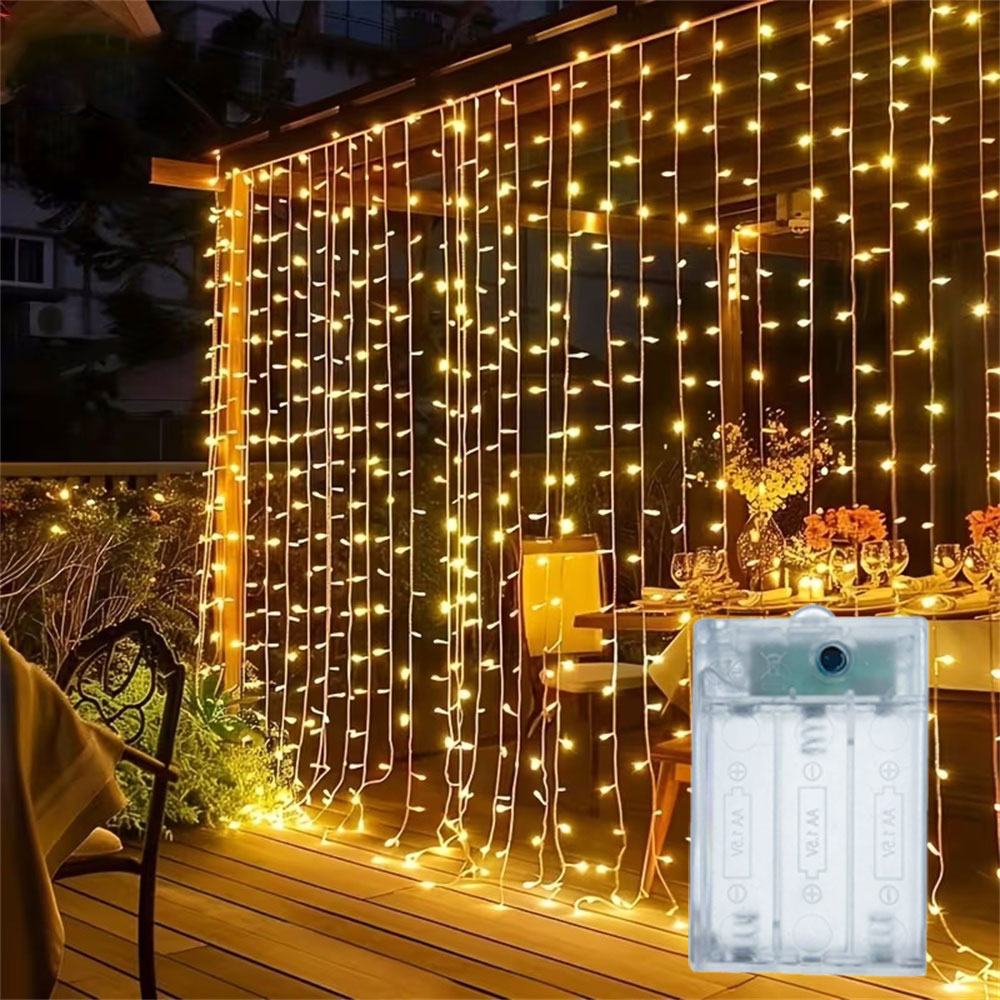 Led Fairy String Lights - 3/6m Gordijn LED-lichtsnoer op batterijen, slinger,