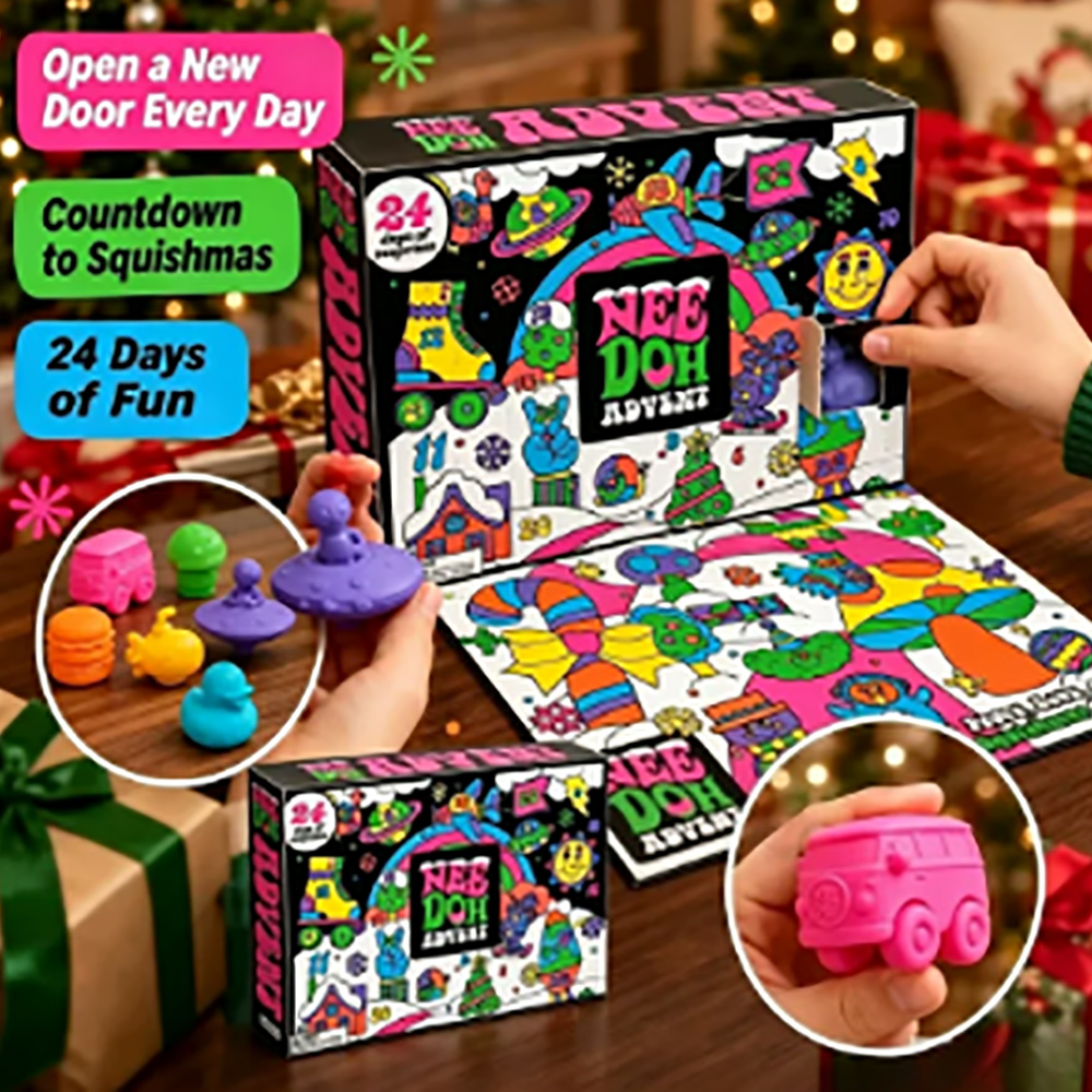 Advent Calendar Gift - 24 stuks Nee-Doh Squish Fidget Adventskalender