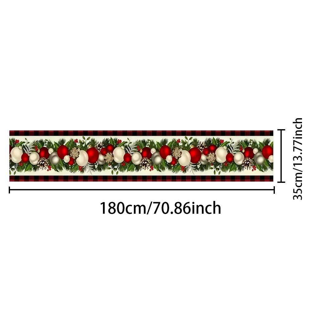 Kersttafelloper Rood Zwart Buf - Christmas Throw Blanket recensie en prijs