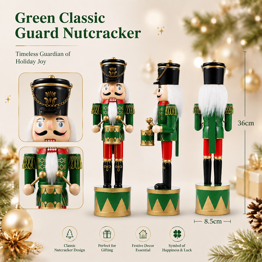 36CM Kerst Notenkraker Nieuwe  - Nutcracker Figurine recensie en prijs