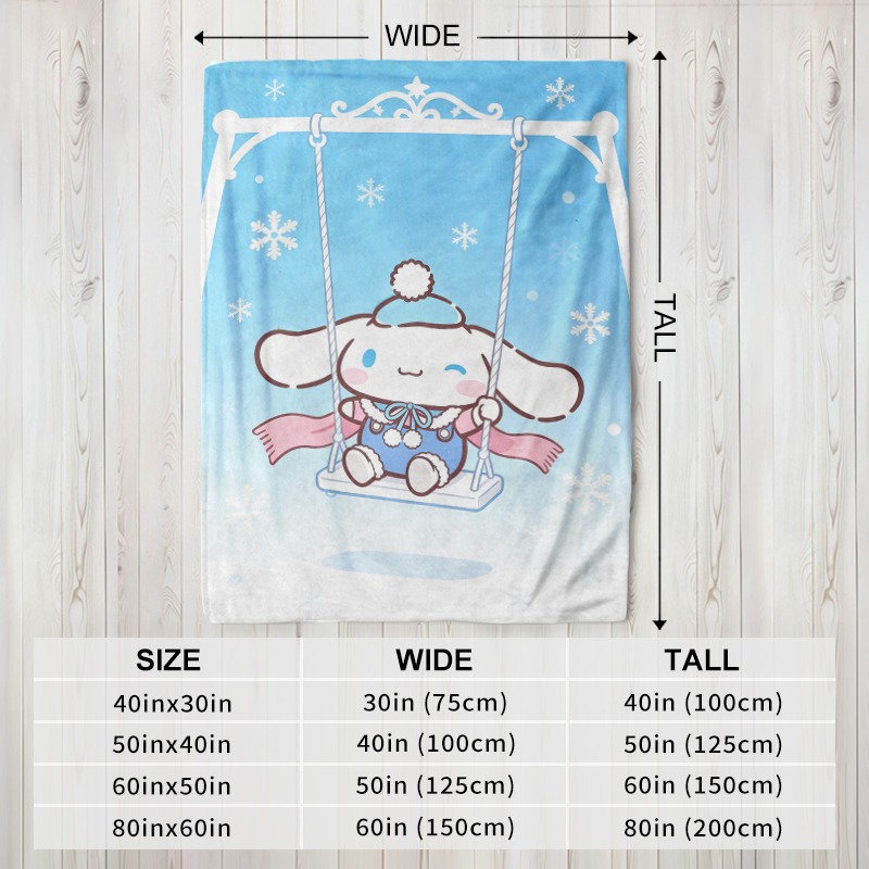 Sanrio Dekbed Cinnamoroll Wint - Christmas Throw Blanket recensie en prijs