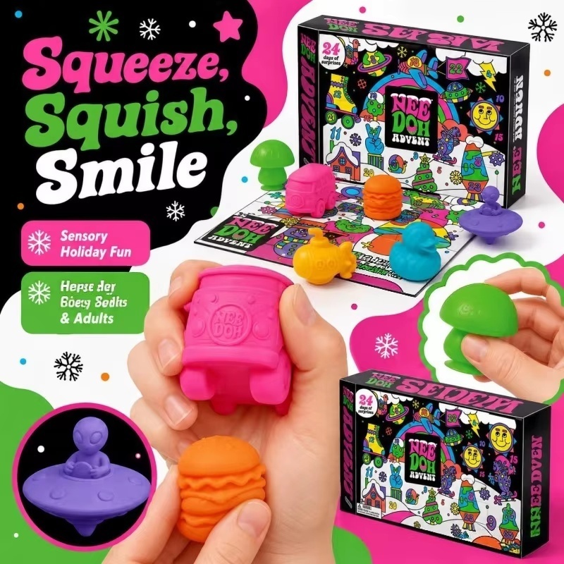 2026 NeeDoh Adventskalender 3D - Advent Calendar Gift recensie en prijs