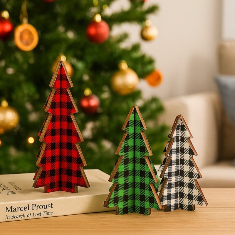 3-delig kerstdecor geruite hou - Christmas Throw Blanket recensie en prijs