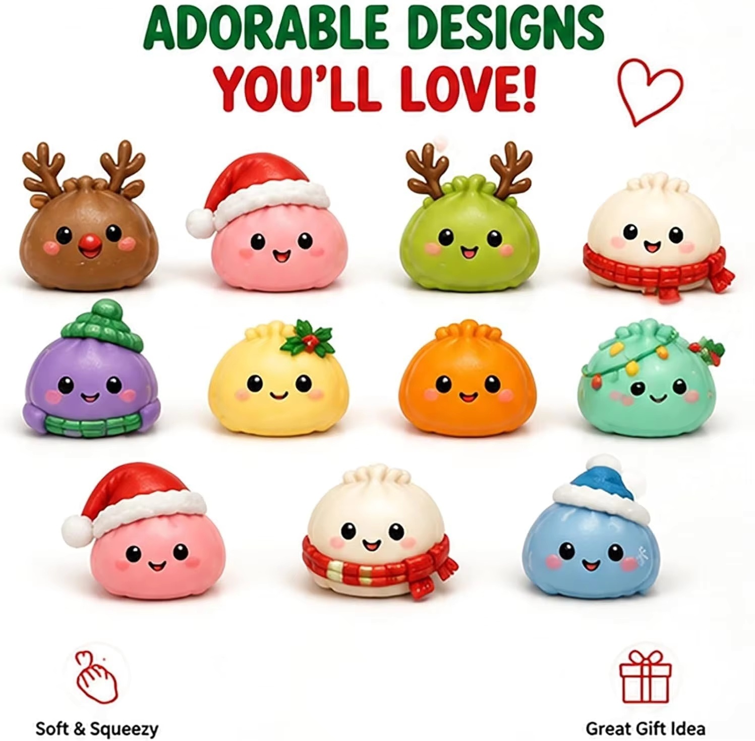 Kerst Squishy Adventskalender  - Advent Calendar Gift recensie en prijs